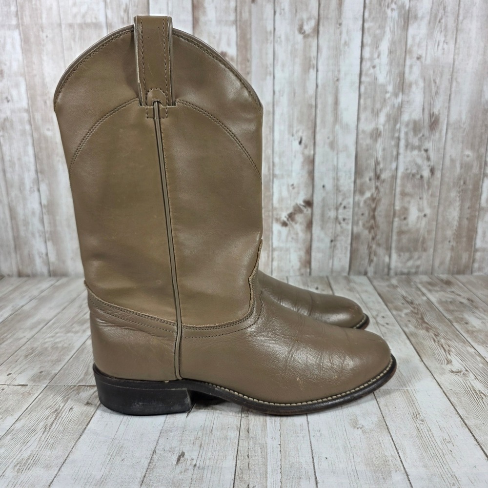 Laredo Womens Tan Leather Western Cowboy Boots 40219 Size 8 M Made in USA